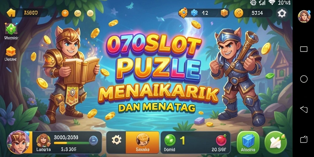 Tampilan gameplay <strong>070SLOT</strong> dengan teka-teki yang menantang.