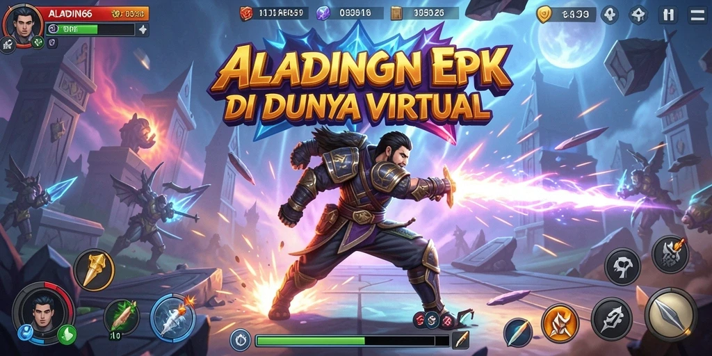 Tampilan seru pertarungan karakter dalam ALADIN66.