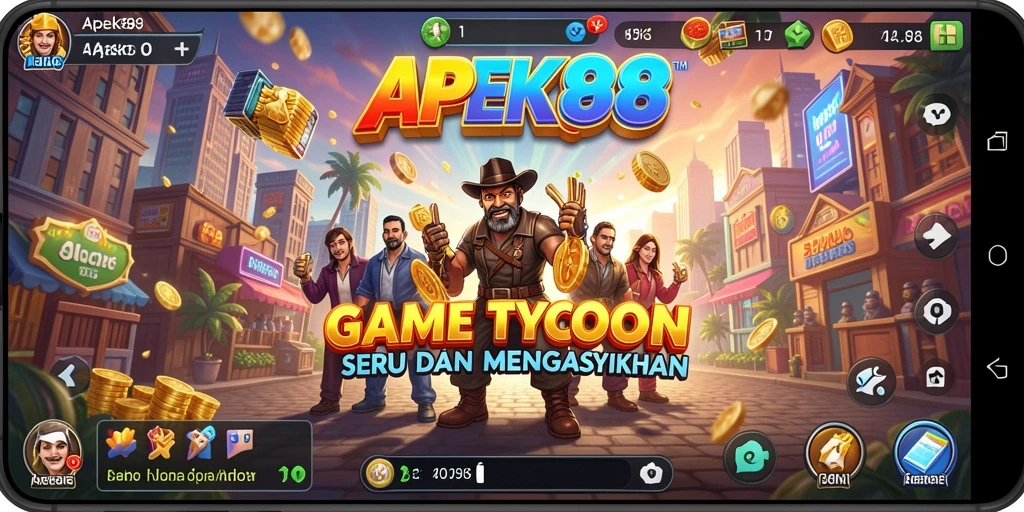 Tampilan screenshot APEK88 yang menampilkan keramaian bisnis Tycoon.