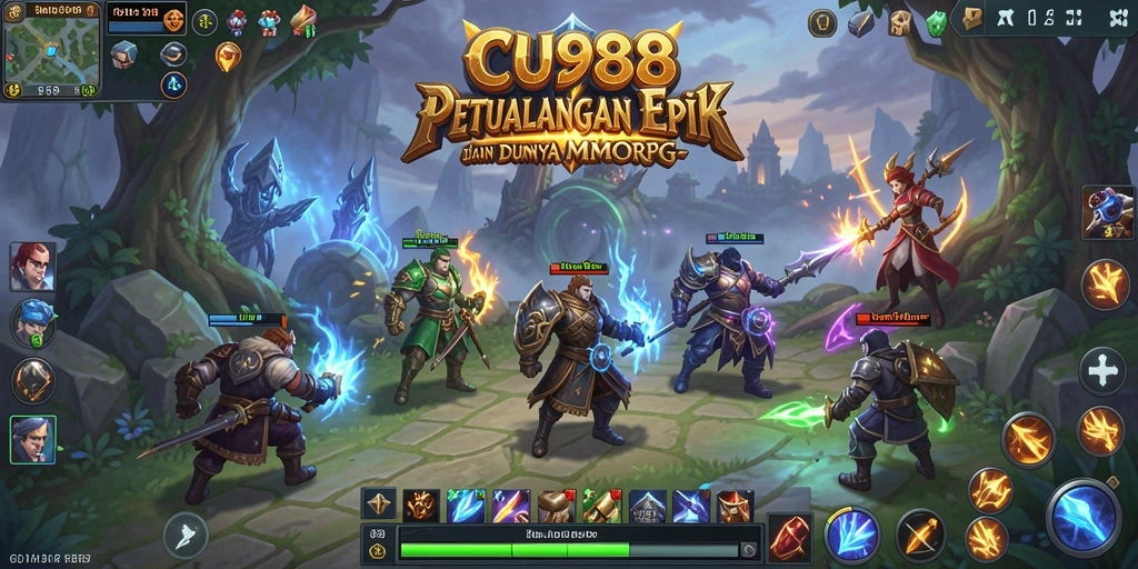 Screenshot gameplay CU888 yang menunjukkan aksi seru dalam MMORPG.