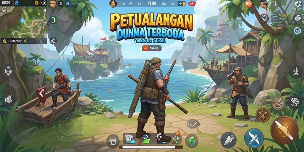 Tampilan gameplay seru dalam dunia Open World yang luas.