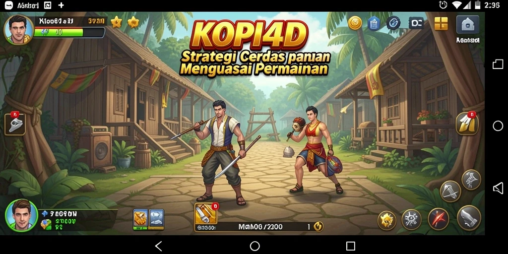 Tampilan gameplay KOPI4D yang menantang dan strategis.