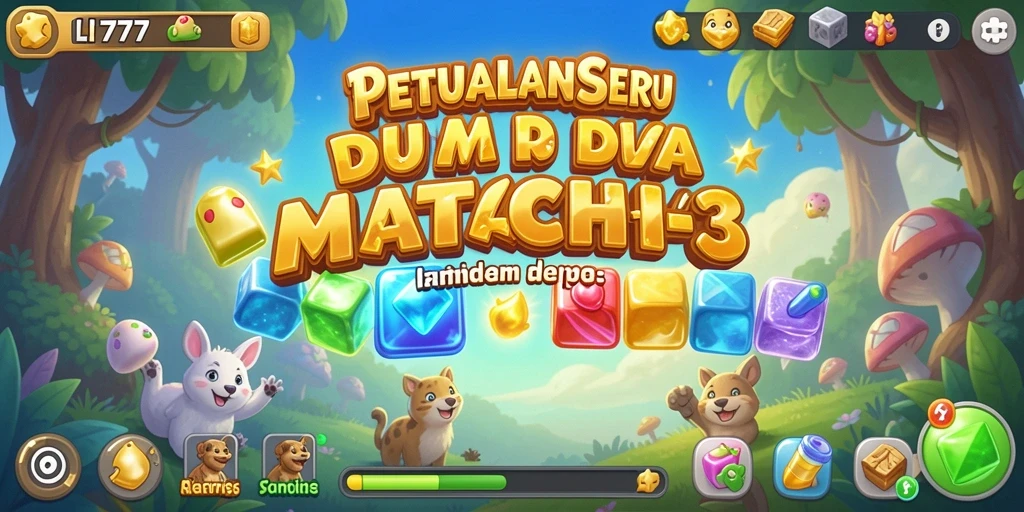 Tampilan gameplay L777 yang seru dan penuh warna dalam genre Match-3.