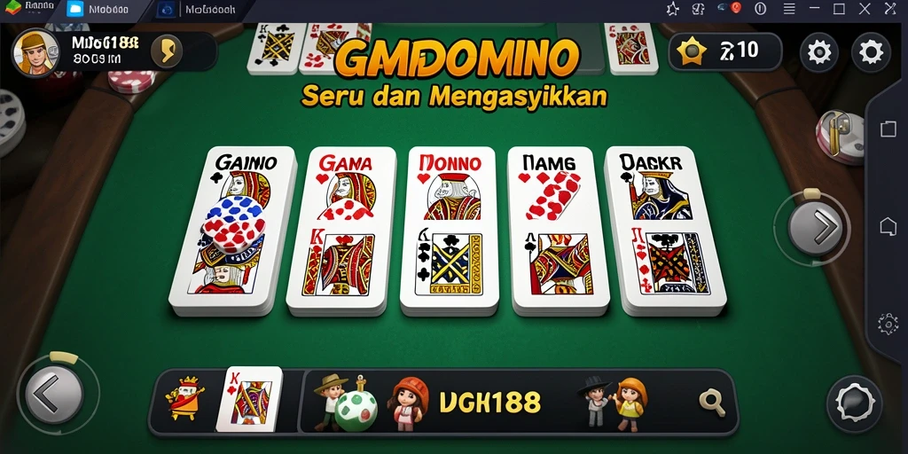 Screenshot gameplay MDG188 yang menunjukkan keseruan permainan Domino.