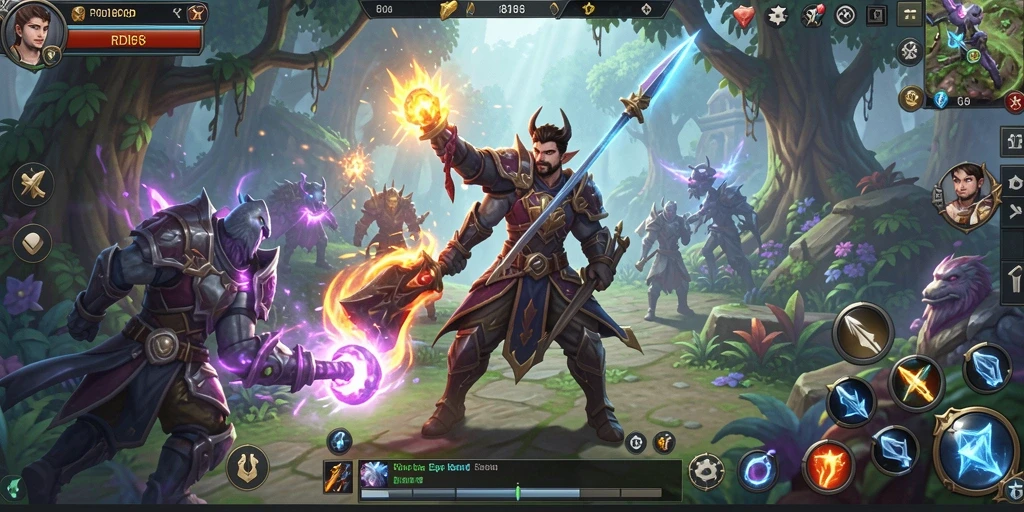 Tampilan gameplay epik dalam dunia MMORPG RDI88.