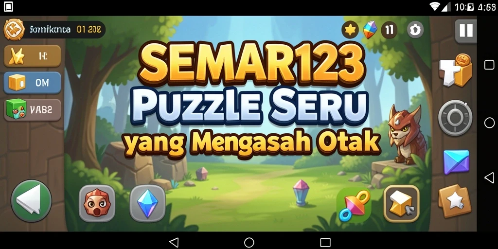 Tampilan menarik dari gameplay Puzzle di SEMAR123.