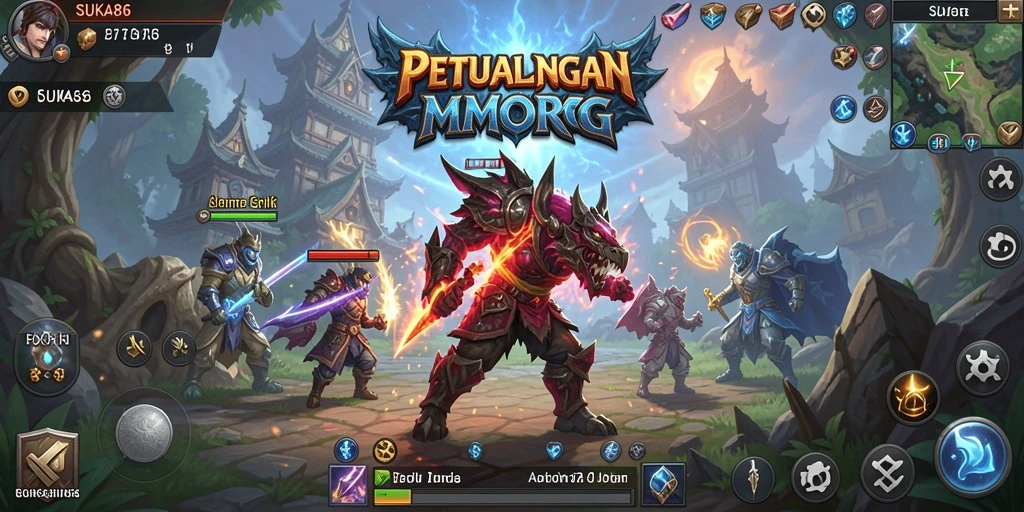 Tangkapan layar dari gameplay menarik dalam SUKA86, menampilkan pertarungan seru.